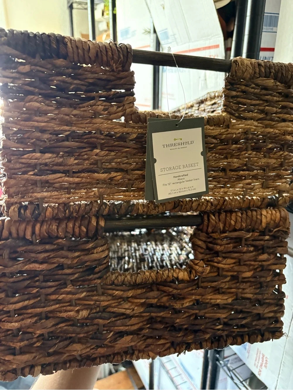 Threshold wicker baskest